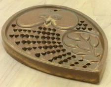 VTG MCM BROWN CERAMIC OWL GRATER FOR GARLIC GINGER HARD CHEESE JAPAN VANDOR