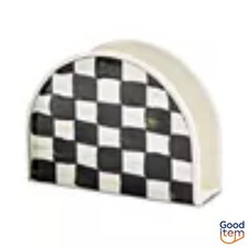 Courtly Check Enameled Steel Napkin Holder