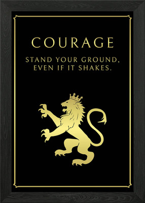 Courage Stoic Virtue Gerahmtes Wandbild Poster Leinwanddruck Bild
