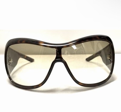CHRISTIAN DIOR CANNAGE 1 ATVYP Brown Vintage Y2K Oversized Wrap Sunglasses Italy