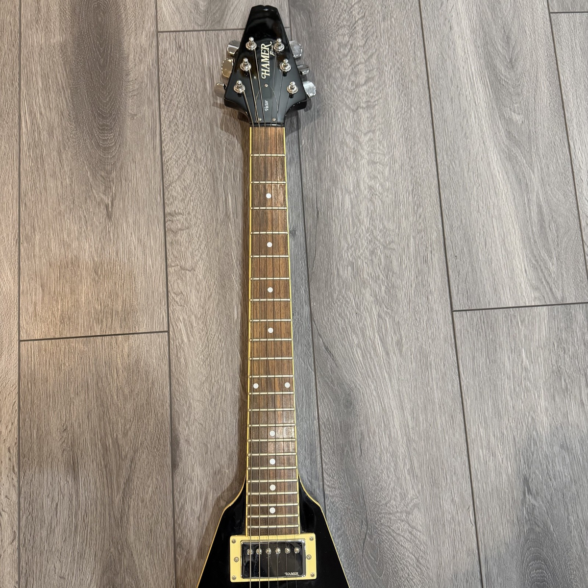 Hamer Vector XT Flying V Guitar - 2005 - Black - Very Nice | eBay