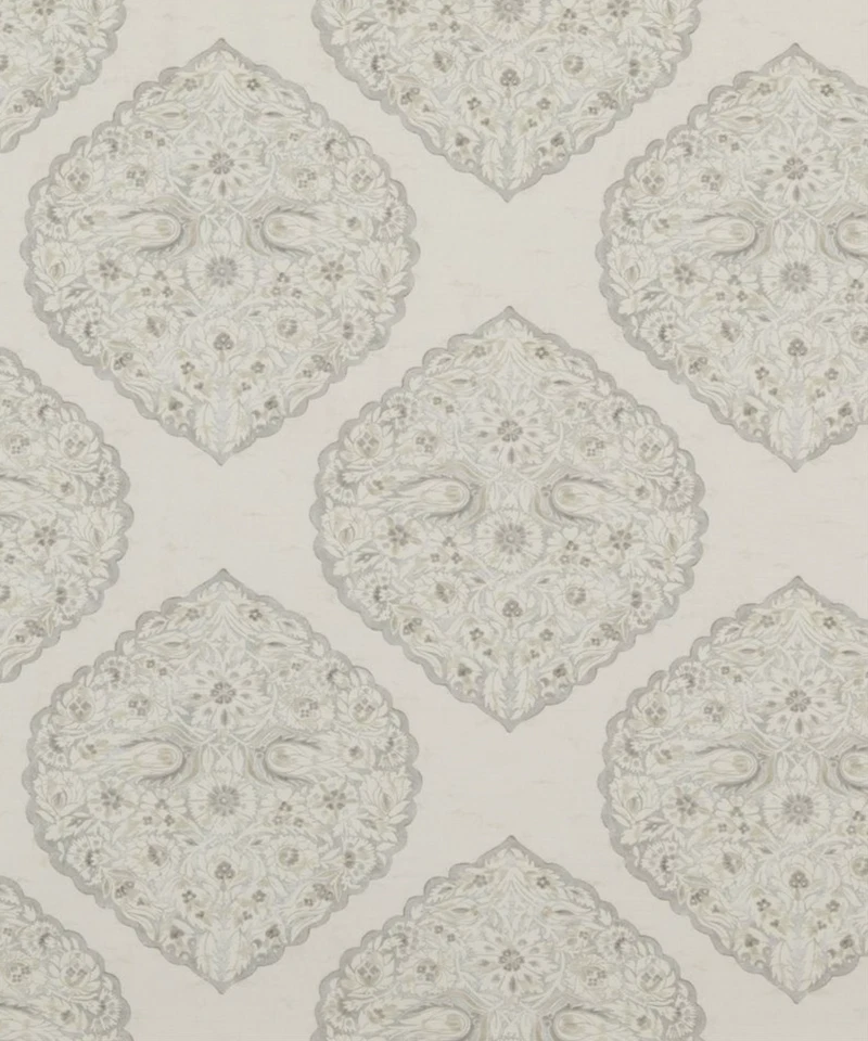 LEE JOFA CORTINA DISEÑO TELA Estampado Lido 6 METROS NIEBLA MEZCLA LINO Foto 3 de 4