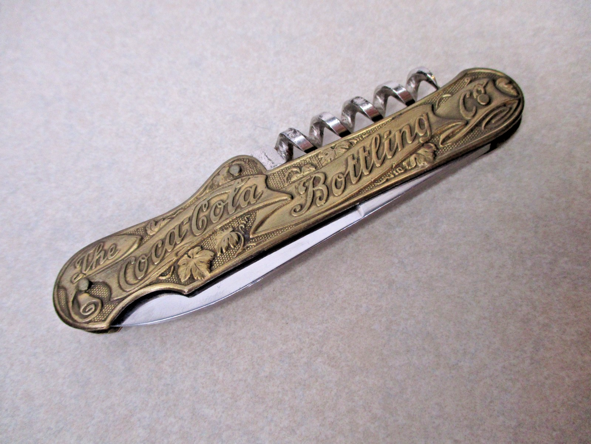 Coca-Cola　コカ・コーラ　ペーパーナイフ RARE VINTAGE COCA-COLA CO CO. Japan BRASS BARTENDER'S POCKET KNIFE