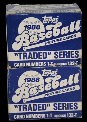 1988 Topps Baseball Traded Series - TWO COMPLETE SETS - UNOPENED - 132 per set