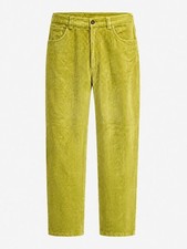 Vintage Versus by Gianni Versace Women RARE Y2K Velvet Swirl Pant Green Yellow 4