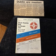 Vintage GAA 1977 All-Ireland Senior Football Final Armagh v Dublin Programme