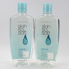 Lot of 2 Avon Skin So Soft Bath Oil Original jojoba 709ml 24 fl oz. New. Sealed