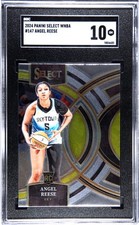 2024 Panini Select WNBA #147 Angel Reese SGC 10 MINT+ RC Sky LSU