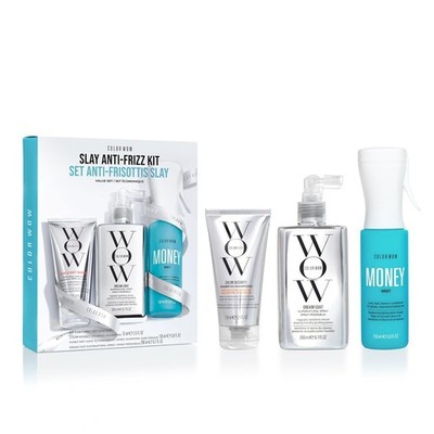 Color Wow Slay Frizz Control Kit - Shampoo, Leave-In & Dream Coat Spray Set