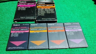 Roland sound effects SN-U110-09-11-12-05,  PCM data ROM cards U-110,U220,CM-32,C