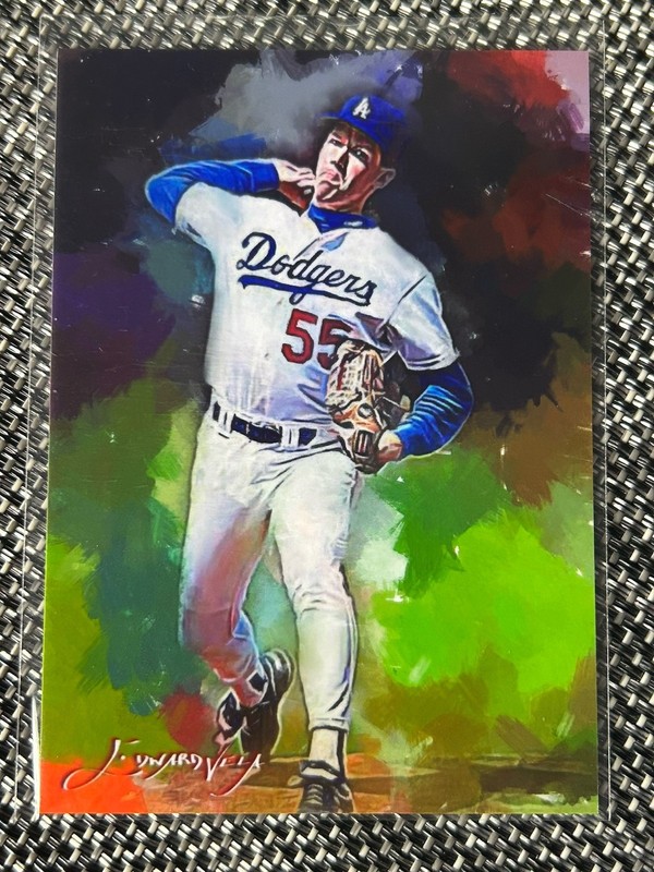 Limited 39/50 Orel Hershiser Dodgers "Art Card" Edward Vela Signed