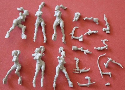 Brother Vinni Miniatures 28mm Young Dungeon Sisters (6)