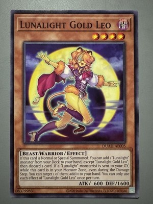 YUGIOH LUNALIGHT GOLD LEO (EFFECT) ASIA ENGLISH EDITION DUAD-AE005 COMMON