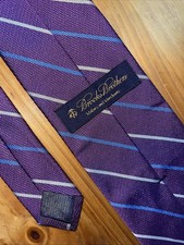 Brooks Brother Necktie Men Purple Business Resort Wedding Sports