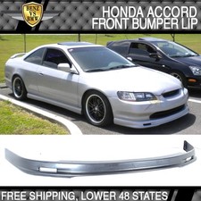 Fits 98-00 Honda Accord 2 Door Coupe Mugen Style Front Bumper Lip Spoiler Pp Fits 98-00 Honda Accord 2 Door Coupe Mugen Style Front Bumper Lip Spoiler Pp