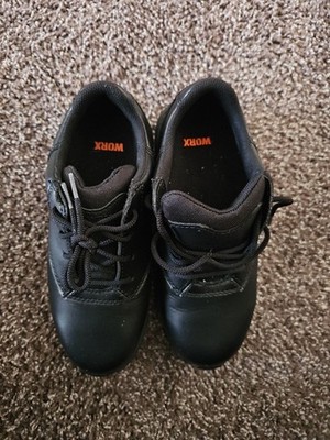 WORX by Red Wing  Woman's Size 6 M Black Slip & Oil resist Steel Toe Work shoes
