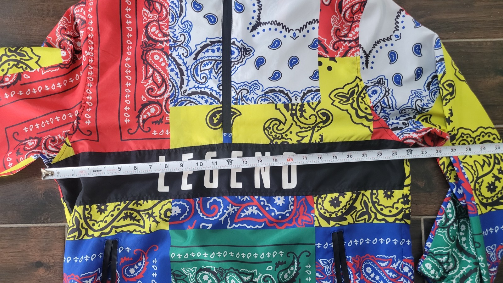 Encrypted Legend Patchwork Lightweight Hoodie M-L… - image 12