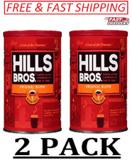 2 PACK Hills Bros. Original Blend Ground Coffee 42.5, oz (Total 85 oz) 4.70 per pound