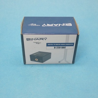 Binary B-220-DAC Sealed Digital to Analog Audio Converter Optical Or Coaxial
