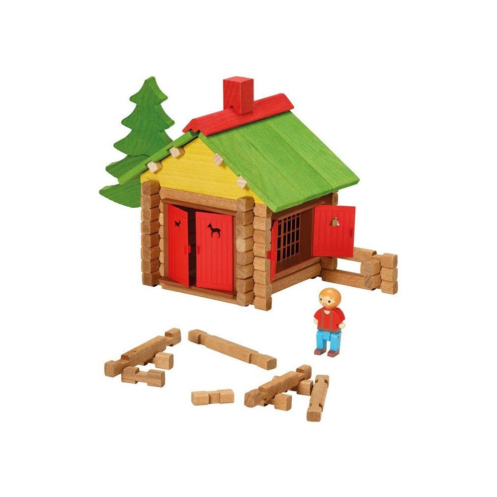 Chalet en bois Jeujura de 95 pièces pour enfant dès 5 ans