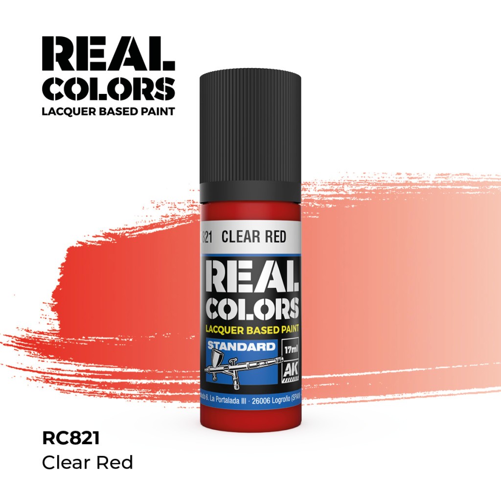 AK Interactive RC821 - Clear Red 17 Ml - New