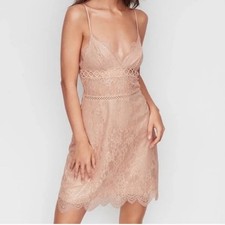 Victoria  s Secret Dream Angels Floral Slip Dress Lace  Ring Semi-Sheer - Small