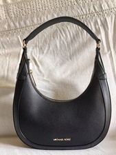 Michael Kors Medium Black Shoulder Bag Zip Cl...