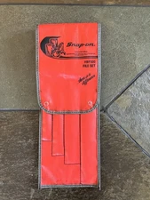 Snap-on HBF500 4 Piece Red Hard Handle Mixed File Set With Case / USA