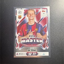 Topps Match Attax 20th Anniversary ATTAX MASTER Frenkie de Jong #123 Rare 2023