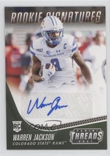 2021 Panini Chronicles Draft Picks Green Warren Jackson #TS-WJS Auto 0ho3