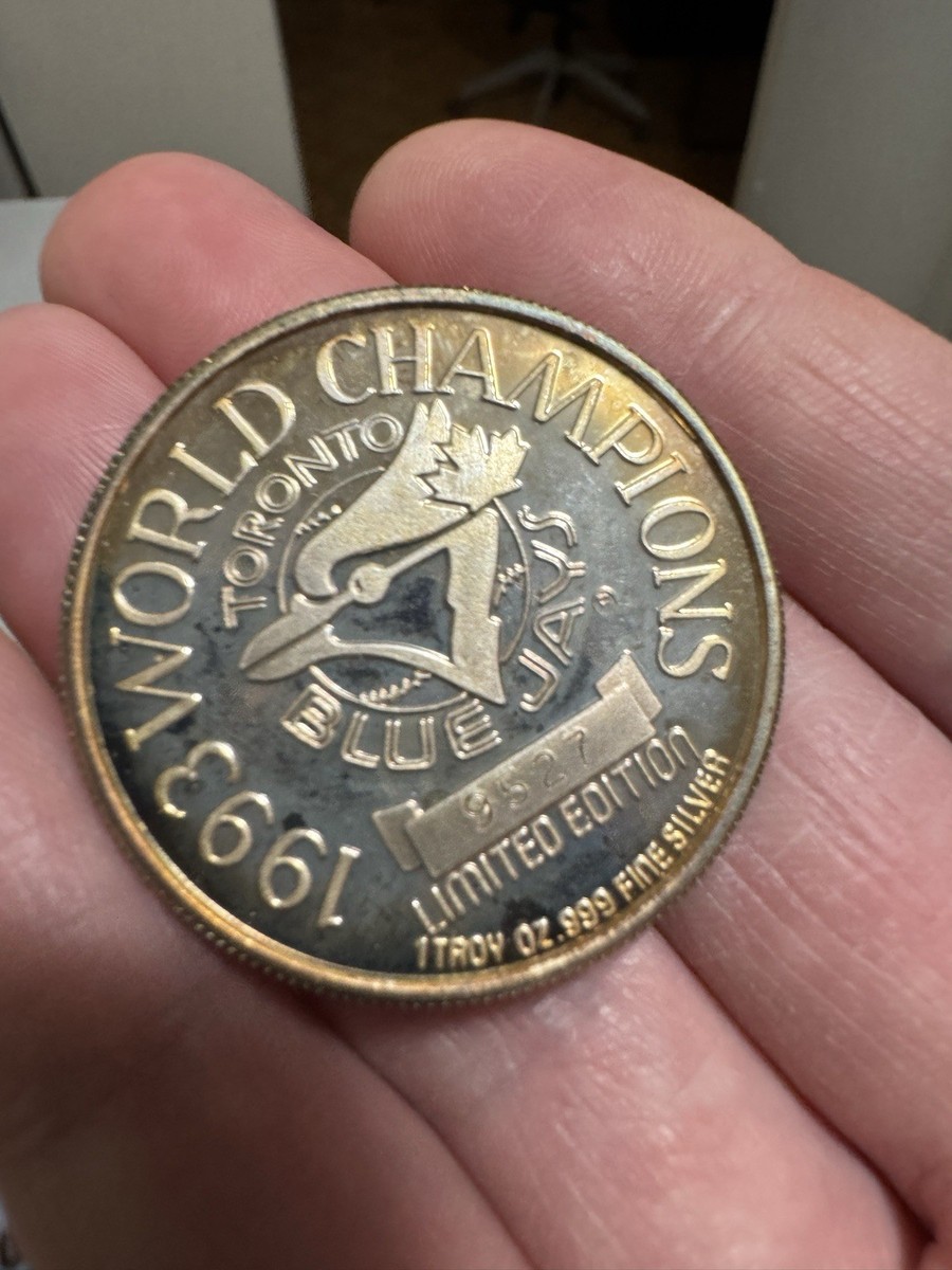 1993 Toronto Blue Jays World Series Baseball Natural Aged Patina