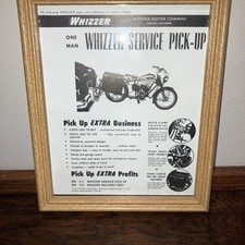 whizzer vintage motor bike pictures and others framed and ready to hang