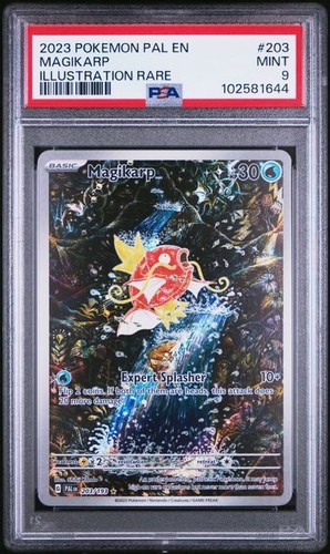 2023 2023 Pokemon Card Magikarp 203/193 Illustration Rare Paldea Evolved #203 PSA 9