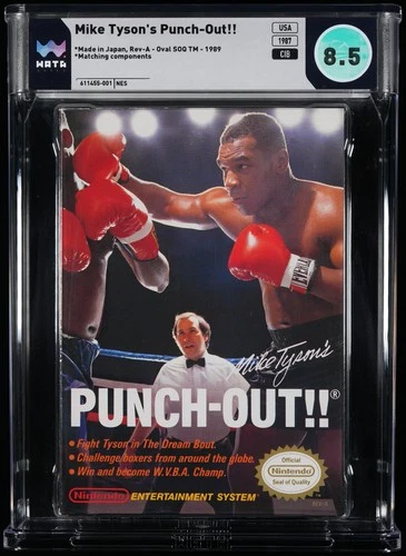 Mike Tyson's Punch-Out NES Nintendo WATA 8.5 CIB Complete in Box w/ 9.4 MANUAL