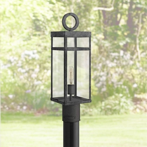 Hinkley Porter 22 3/4" High Aged Zinc Outdoor Post Light - Picture 1 of 10
