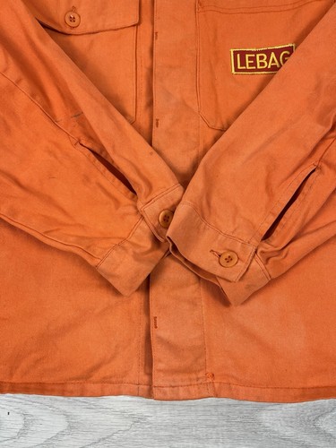 Giacca vintage anni 70 Le Laboureur operaio posta francese lavoro invecchiato taglia L uomo - Foto 10 di 14