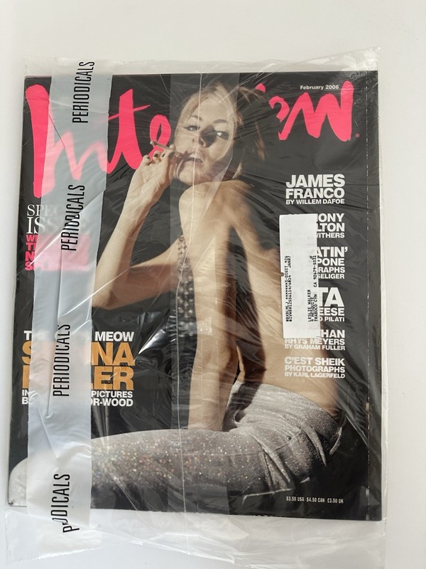 Interview Magazine February 2006 NEW SEALED Sienna Miller James Franco