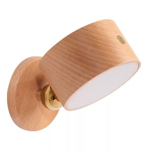 USB Rechargeable Dimmable LED Reading Light, Wall-Mounted Touch Bedside Lamp - Picture 14 of 15
