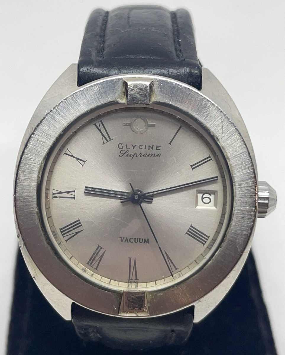 GLYCINE/ SUPREME VACUUM WRISTWATCH Swiss Self Winding Runs