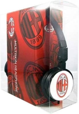 CUFFIE CON MICROFONO E SKIN INTERCAMBIABILI AC MILAN TECHMADE