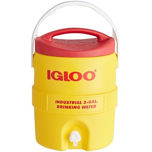 Igloo 421 2 Gallon Yellow Insulated Beverage Dispenser / Portable Water