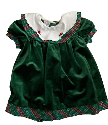 green christmas dress for girls Matilda Christmas girl dress emerald 3 years