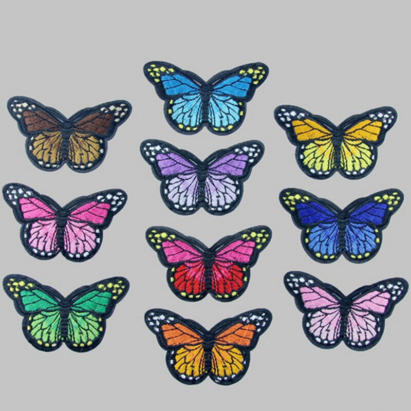 10x Patch Ironing Picture Application Patch Butterfly NEW Ironing Pictures C3I6