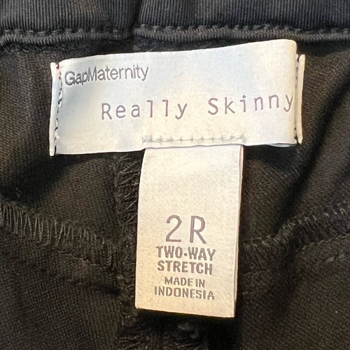 GAP Maternity Really Skinny Hose Damen Gr. 2R Business Freizeit Stretch schwarz - Bild 7 von 7