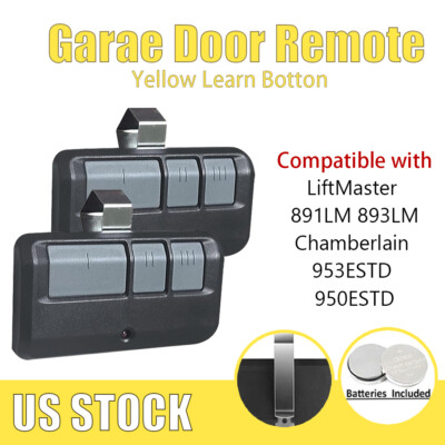 Garage Door Remote - Yellow Learn Button -Compatible with Liftmaster 891LM/893LM