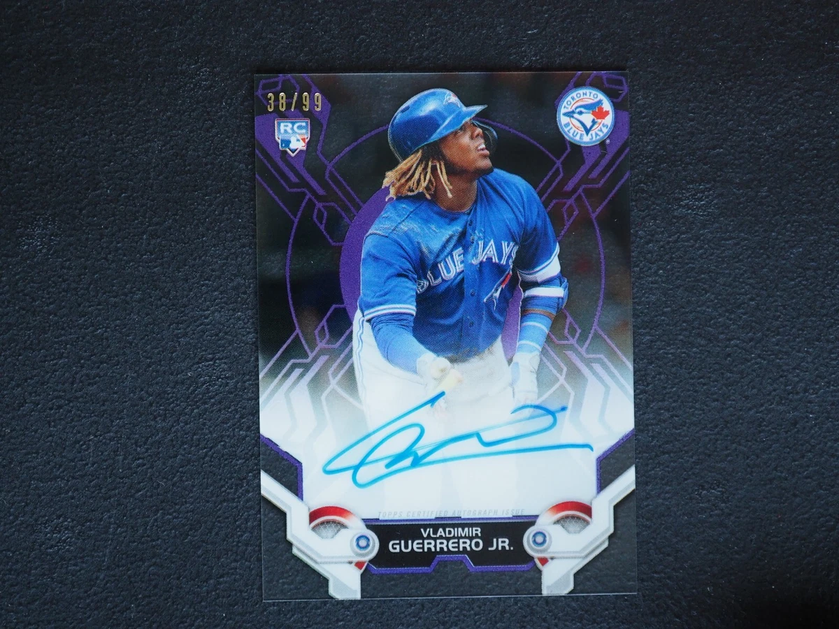 2019 Topps High Tek Vladimir Guerrero Jr. RC AUTO Autograph Purple #38/99 NMMT