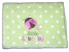 Circo Little Love Bug Ladybug Green Polka Dot Baby Blanket Plush Security Lovey