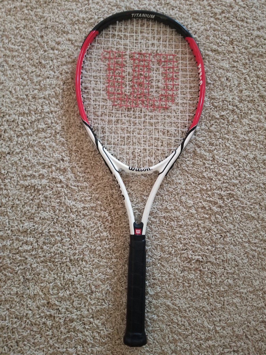Wilson Roger Federer Titanium Tennis Racquet Pre-owned 4 1/2
