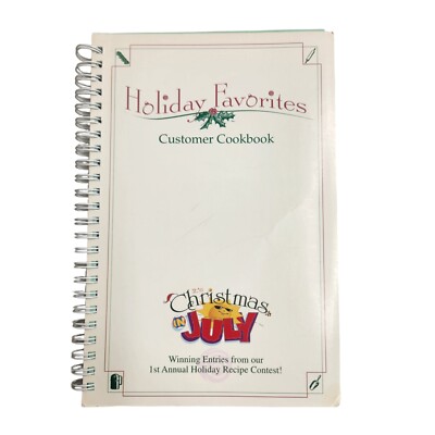 Holiday Favorites Customer Cookbook Christmas in July Winning Entries 1996