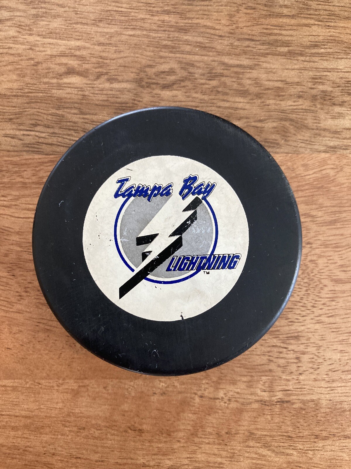 Tampa Bay Lightning Official NHL Trench MFG Czechoslovakia Hockey Puck